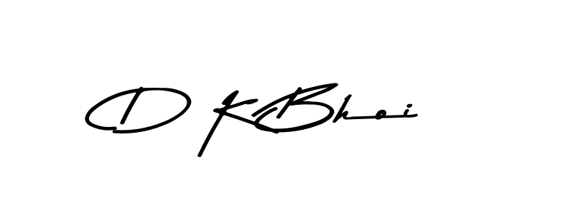 Create a beautiful signature design for name D K Bhoi. With this signature (Asem Kandis PERSONAL USE) fonts, you can make a handwritten signature for free. D K Bhoi signature style 9 images and pictures png