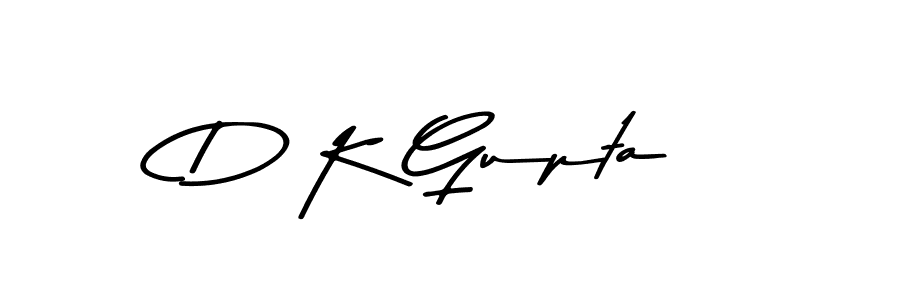 How to make D K Gupta name signature. Use Asem Kandis PERSONAL USE style for creating short signs online. This is the latest handwritten sign. D K Gupta signature style 9 images and pictures png