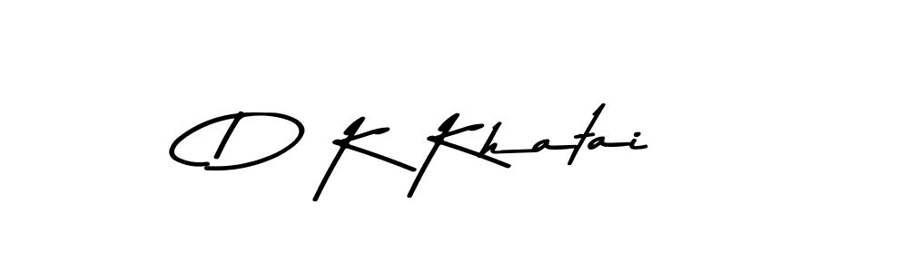 Make a beautiful signature design for name D K Khatai. With this signature (Asem Kandis PERSONAL USE) style, you can create a handwritten signature for free. D K Khatai signature style 9 images and pictures png