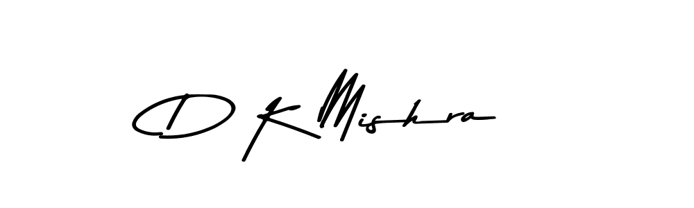 Design your own signature with our free online signature maker. With this signature software, you can create a handwritten (Asem Kandis PERSONAL USE) signature for name D K Mishra. D K Mishra signature style 9 images and pictures png