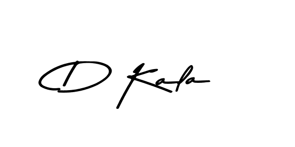 How to make D Kala name signature. Use Asem Kandis PERSONAL USE style for creating short signs online. This is the latest handwritten sign. D Kala signature style 9 images and pictures png