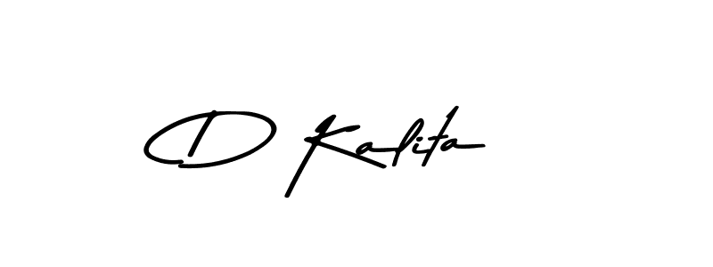 How to make D Kalita signature? Asem Kandis PERSONAL USE is a professional autograph style. Create handwritten signature for D Kalita name. D Kalita signature style 9 images and pictures png