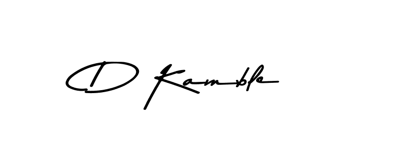 Use a signature maker to create a handwritten signature online. With this signature software, you can design (Asem Kandis PERSONAL USE) your own signature for name D Kamble. D Kamble signature style 9 images and pictures png