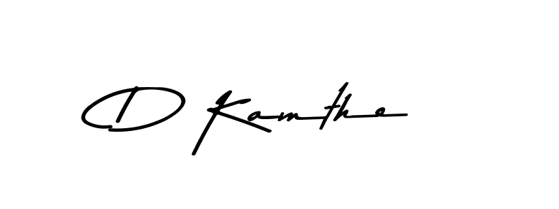 Use a signature maker to create a handwritten signature online. With this signature software, you can design (Asem Kandis PERSONAL USE) your own signature for name D Kamthe. D Kamthe signature style 9 images and pictures png