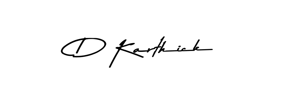 How to make D Karthick signature? Asem Kandis PERSONAL USE is a professional autograph style. Create handwritten signature for D Karthick name. D Karthick signature style 9 images and pictures png