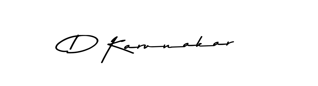 How to make D Karunakar signature? Asem Kandis PERSONAL USE is a professional autograph style. Create handwritten signature for D Karunakar name. D Karunakar signature style 9 images and pictures png