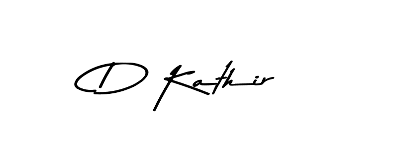 Create a beautiful signature design for name D Kathir. With this signature (Asem Kandis PERSONAL USE) fonts, you can make a handwritten signature for free. D Kathir signature style 9 images and pictures png