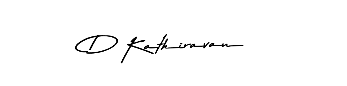 How to make D Kathiravan signature? Asem Kandis PERSONAL USE is a professional autograph style. Create handwritten signature for D Kathiravan name. D Kathiravan signature style 9 images and pictures png