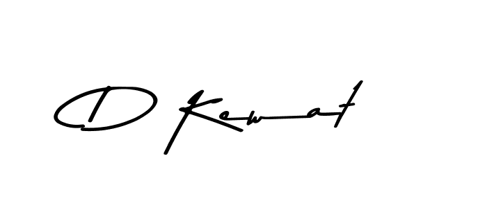 Create a beautiful signature design for name D Kewat. With this signature (Asem Kandis PERSONAL USE) fonts, you can make a handwritten signature for free. D Kewat signature style 9 images and pictures png