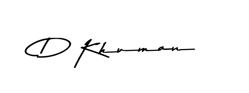 How to make D Khuman signature? Asem Kandis PERSONAL USE is a professional autograph style. Create handwritten signature for D Khuman name. D Khuman signature style 9 images and pictures png
