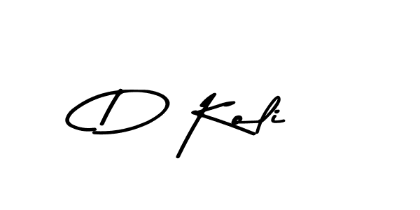 You should practise on your own different ways (Asem Kandis PERSONAL USE) to write your name (D Koli) in signature. don't let someone else do it for you. D Koli signature style 9 images and pictures png