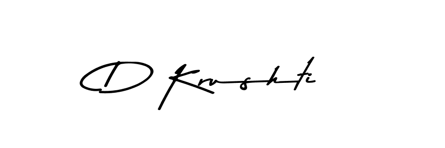 Use a signature maker to create a handwritten signature online. With this signature software, you can design (Asem Kandis PERSONAL USE) your own signature for name D Krushti. D Krushti signature style 9 images and pictures png