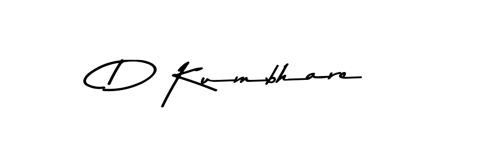 How to make D Kumbhare signature? Asem Kandis PERSONAL USE is a professional autograph style. Create handwritten signature for D Kumbhare name. D Kumbhare signature style 9 images and pictures png