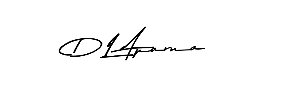 Also You can easily find your signature by using the search form. We will create D L Aparna name handwritten signature images for you free of cost using Asem Kandis PERSONAL USE sign style. D L Aparna signature style 9 images and pictures png