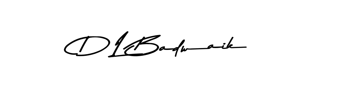 Also we have D L Badwaik name is the best signature style. Create professional handwritten signature collection using Asem Kandis PERSONAL USE autograph style. D L Badwaik signature style 9 images and pictures png