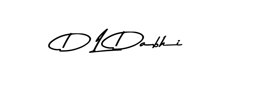 The best way (Asem Kandis PERSONAL USE) to make a short signature is to pick only two or three words in your name. The name D L Dabhi include a total of six letters. For converting this name. D L Dabhi signature style 9 images and pictures png