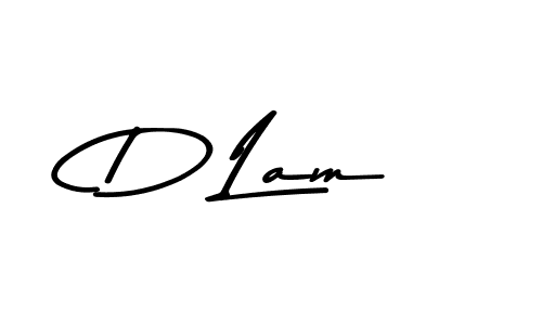 Create a beautiful signature design for name D Lam. With this signature (Asem Kandis PERSONAL USE) fonts, you can make a handwritten signature for free. D Lam signature style 9 images and pictures png
