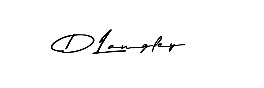 Make a beautiful signature design for name D Langley. With this signature (Asem Kandis PERSONAL USE) style, you can create a handwritten signature for free. D Langley signature style 9 images and pictures png