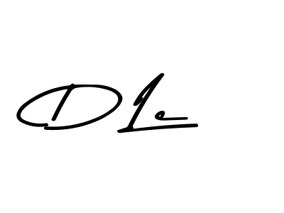 Create a beautiful signature design for name D Le. With this signature (Asem Kandis PERSONAL USE) fonts, you can make a handwritten signature for free. D Le signature style 9 images and pictures png