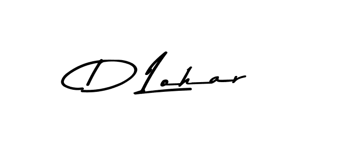 You should practise on your own different ways (Asem Kandis PERSONAL USE) to write your name (D Lohar) in signature. don't let someone else do it for you. D Lohar signature style 9 images and pictures png