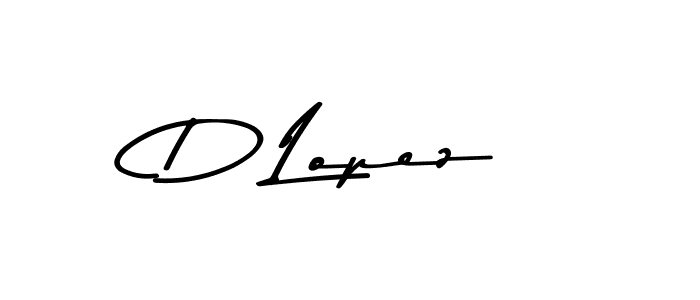 You should practise on your own different ways (Asem Kandis PERSONAL USE) to write your name (D Lopez) in signature. don't let someone else do it for you. D Lopez signature style 9 images and pictures png