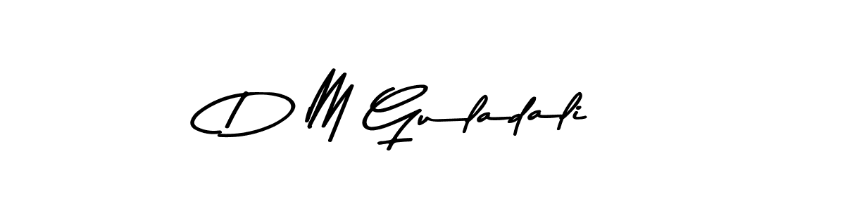 Also You can easily find your signature by using the search form. We will create D M Guladali name handwritten signature images for you free of cost using Asem Kandis PERSONAL USE sign style. D M Guladali signature style 9 images and pictures png