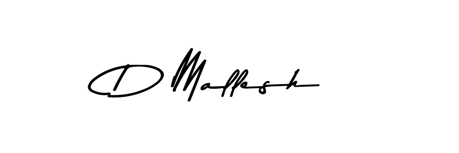 Design your own signature with our free online signature maker. With this signature software, you can create a handwritten (Asem Kandis PERSONAL USE) signature for name D Mallesh. D Mallesh signature style 9 images and pictures png