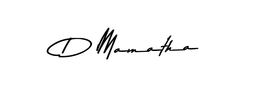 Design your own signature with our free online signature maker. With this signature software, you can create a handwritten (Asem Kandis PERSONAL USE) signature for name D Mamatha. D Mamatha signature style 9 images and pictures png