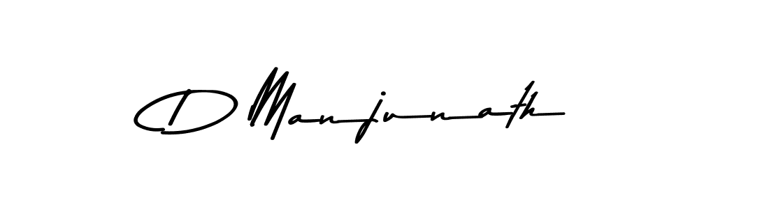 Use a signature maker to create a handwritten signature online. With this signature software, you can design (Asem Kandis PERSONAL USE) your own signature for name D Manjunath. D Manjunath signature style 9 images and pictures png