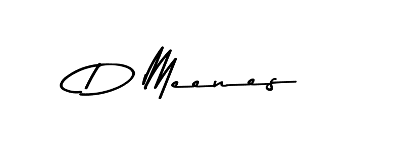The best way (Asem Kandis PERSONAL USE) to make a short signature is to pick only two or three words in your name. The name D Meenes include a total of six letters. For converting this name. D Meenes signature style 9 images and pictures png