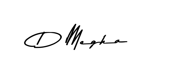 Design your own signature with our free online signature maker. With this signature software, you can create a handwritten (Asem Kandis PERSONAL USE) signature for name D Megha. D Megha signature style 9 images and pictures png