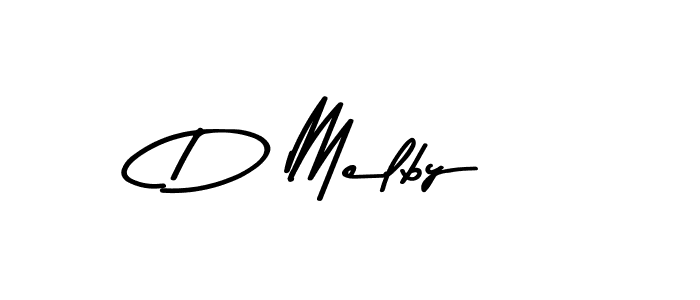 D Melby stylish signature style. Best Handwritten Sign (Asem Kandis PERSONAL USE) for my name. Handwritten Signature Collection Ideas for my name D Melby. D Melby signature style 9 images and pictures png