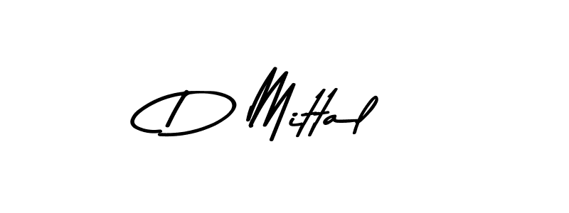 Make a beautiful signature design for name D Mittal. With this signature (Asem Kandis PERSONAL USE) style, you can create a handwritten signature for free. D Mittal signature style 9 images and pictures png