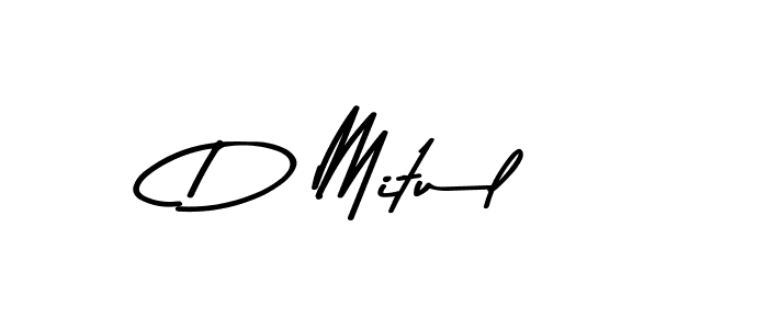 Design your own signature with our free online signature maker. With this signature software, you can create a handwritten (Asem Kandis PERSONAL USE) signature for name D Mitul. D Mitul signature style 9 images and pictures png