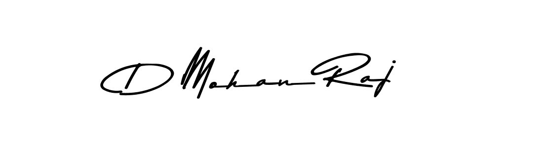 Create a beautiful signature design for name D Mohan Raj. With this signature (Asem Kandis PERSONAL USE) fonts, you can make a handwritten signature for free. D Mohan Raj signature style 9 images and pictures png