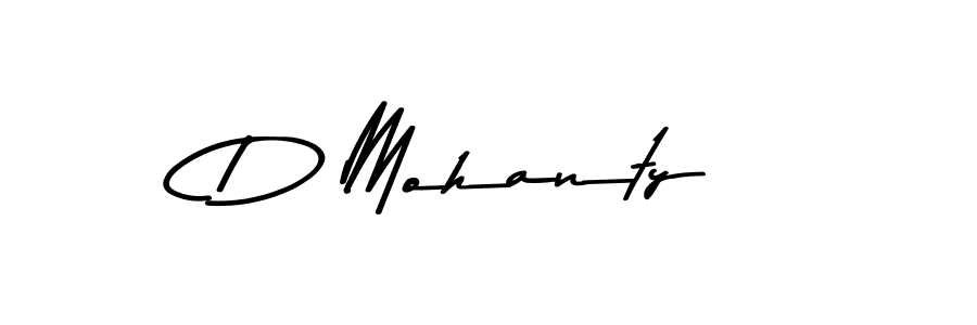 How to make D Mohanty name signature. Use Asem Kandis PERSONAL USE style for creating short signs online. This is the latest handwritten sign. D Mohanty signature style 9 images and pictures png