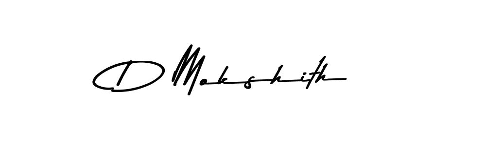 Also we have D Mokshith name is the best signature style. Create professional handwritten signature collection using Asem Kandis PERSONAL USE autograph style. D Mokshith signature style 9 images and pictures png