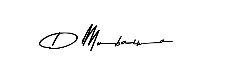The best way (Asem Kandis PERSONAL USE) to make a short signature is to pick only two or three words in your name. The name D Mubaiwa include a total of six letters. For converting this name. D Mubaiwa signature style 9 images and pictures png