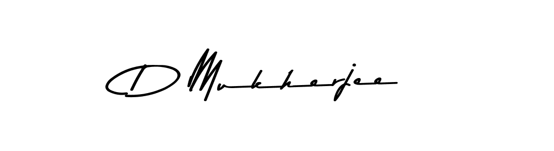 How to make D Mukherjee signature? Asem Kandis PERSONAL USE is a professional autograph style. Create handwritten signature for D Mukherjee name. D Mukherjee signature style 9 images and pictures png