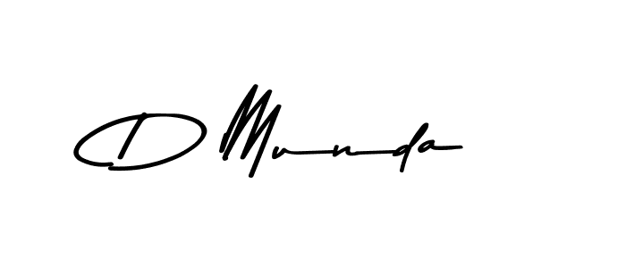How to make D Munda name signature. Use Asem Kandis PERSONAL USE style for creating short signs online. This is the latest handwritten sign. D Munda signature style 9 images and pictures png