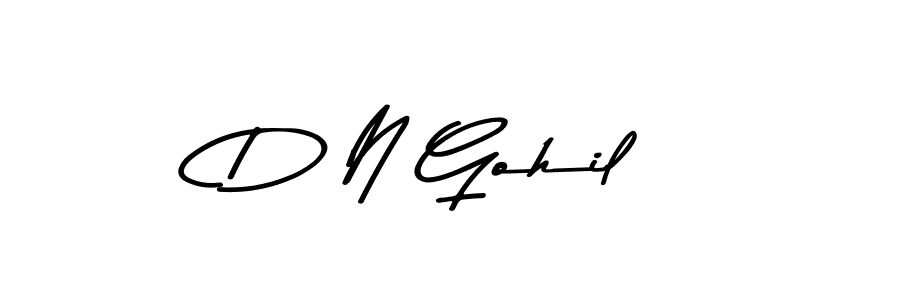 Also we have D N Gohil name is the best signature style. Create professional handwritten signature collection using Asem Kandis PERSONAL USE autograph style. D N Gohil signature style 9 images and pictures png