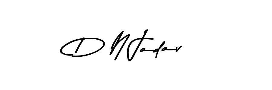 How to make D N Jadav signature? Asem Kandis PERSONAL USE is a professional autograph style. Create handwritten signature for D N Jadav name. D N Jadav signature style 9 images and pictures png