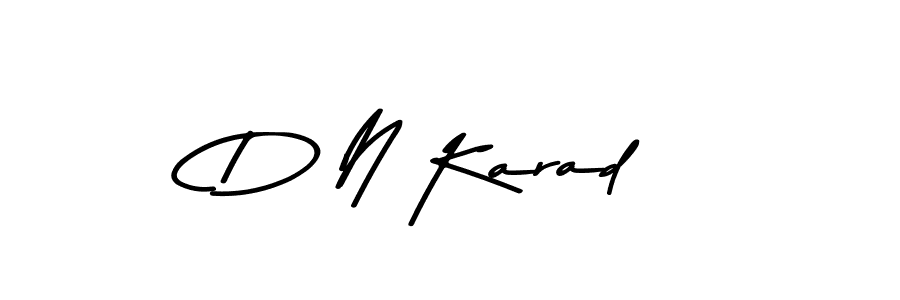 Also we have D N Karad name is the best signature style. Create professional handwritten signature collection using Asem Kandis PERSONAL USE autograph style. D N Karad signature style 9 images and pictures png