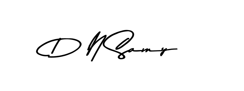 Create a beautiful signature design for name D N Samy. With this signature (Asem Kandis PERSONAL USE) fonts, you can make a handwritten signature for free. D N Samy signature style 9 images and pictures png