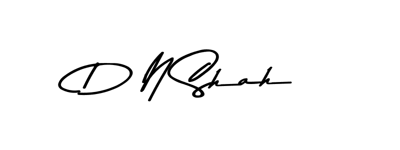 D N Shah stylish signature style. Best Handwritten Sign (Asem Kandis PERSONAL USE) for my name. Handwritten Signature Collection Ideas for my name D N Shah. D N Shah signature style 9 images and pictures png