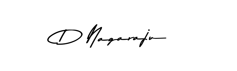 Create a beautiful signature design for name D Nagaraju. With this signature (Asem Kandis PERSONAL USE) fonts, you can make a handwritten signature for free. D Nagaraju signature style 9 images and pictures png