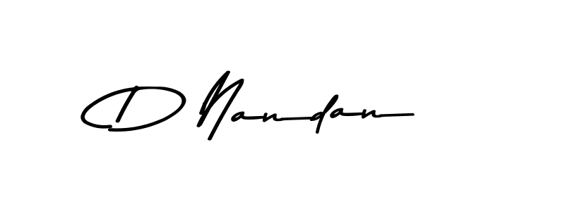 The best way (Asem Kandis PERSONAL USE) to make a short signature is to pick only two or three words in your name. The name D Nandan include a total of six letters. For converting this name. D Nandan signature style 9 images and pictures png