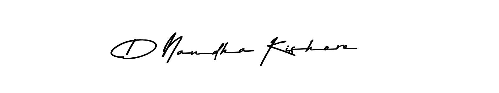 Also You can easily find your signature by using the search form. We will create D Nandha Kishore name handwritten signature images for you free of cost using Asem Kandis PERSONAL USE sign style. D Nandha Kishore signature style 9 images and pictures png