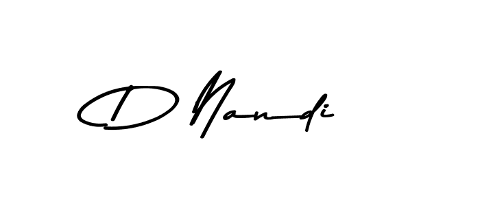 How to make D Nandi signature? Asem Kandis PERSONAL USE is a professional autograph style. Create handwritten signature for D Nandi name. D Nandi signature style 9 images and pictures png
