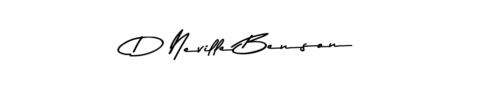 Use a signature maker to create a handwritten signature online. With this signature software, you can design (Asem Kandis PERSONAL USE) your own signature for name D Neville Benson. D Neville Benson signature style 9 images and pictures png